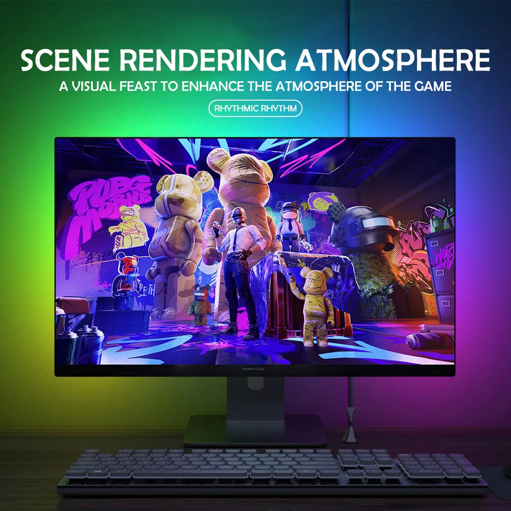 RGB Gaming Lights Strip Monitor Backlight LED Display Sync PC