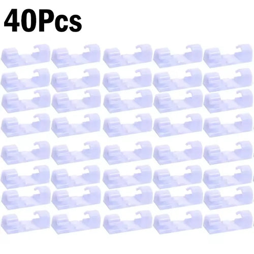 Cable Clips Organizer Drop Wire Holder Cord Management Self-Adhesive