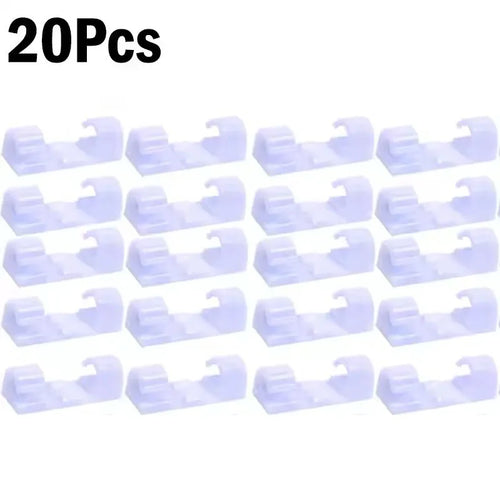 Cable Clips Organizer Drop Wire Holder Cord Management Self-Adhesive