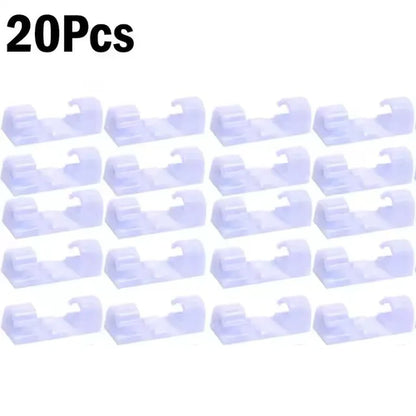 Cable Clips Organizer Drop Wire Holder Cord Management Self-Adhesive