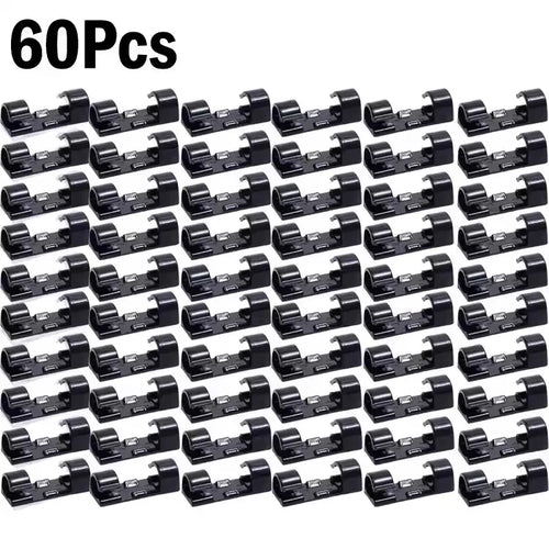 Cable Clips Organizer Drop Wire Holder Cord Management Self-Adhesive