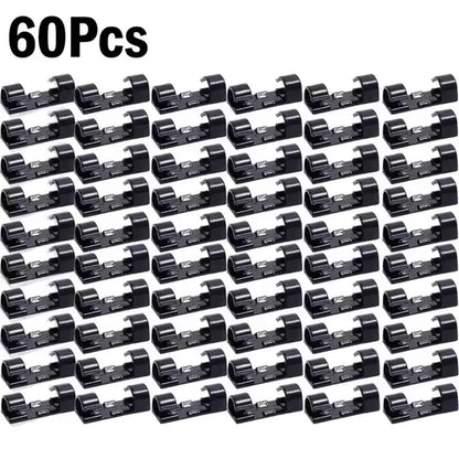 Cable Clips Organizer Drop Wire Holder Cord Management Self-Adhesive