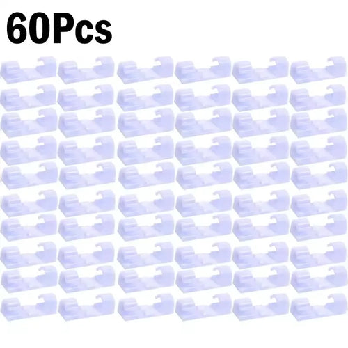 Cable Clips Organizer Drop Wire Holder Cord Management Self-Adhesive