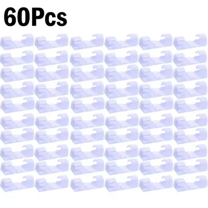 Cable Clips Organizer Drop Wire Holder Cord Management Self-Adhesive