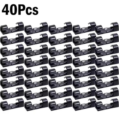Cable Clips Organizer Drop Wire Holder Cord Management Self-Adhesive